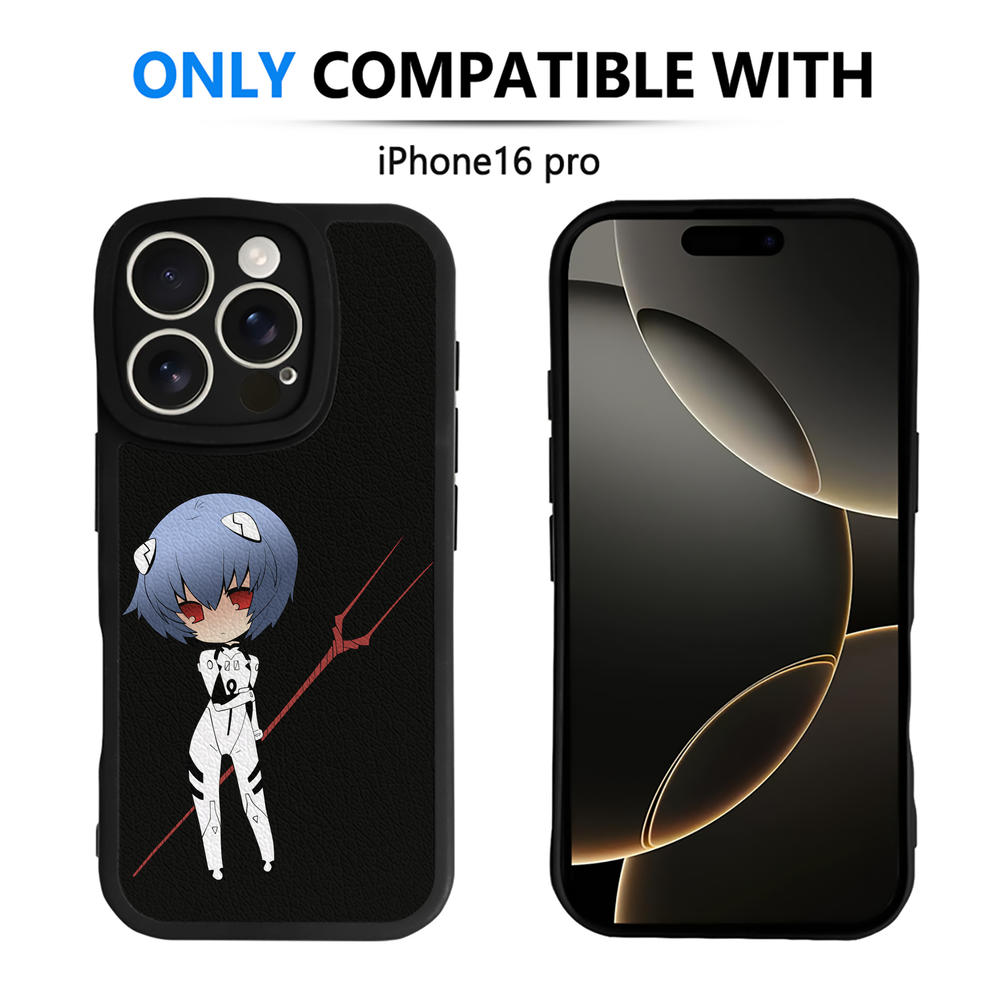 （画像用） EVA 新世紀エヴァンゲリオン 【iPhone 16シリーズ対応】シリコンスマホケース（レザー調） 材質：シリコン